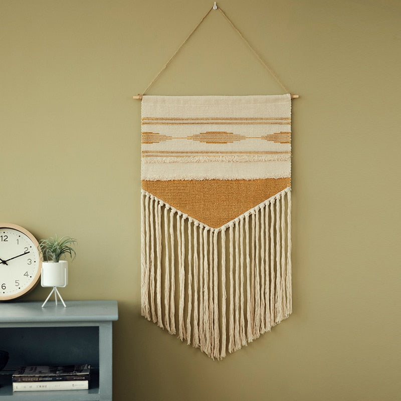 Boho Hanging Tapestry Vintage Fabric Macrame Decoration Watt-hour Meter Box Cover Hotel Hanging Blanket Home Office Wall Decor