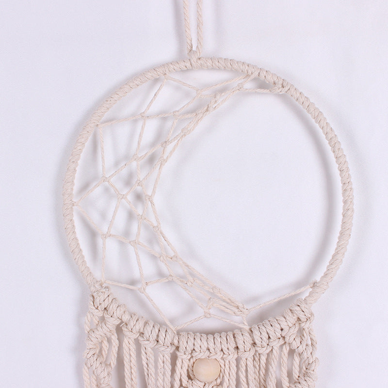 Boho Tapestry Home Decor Wall Hanging Hand Woven Cotton Thread Dream Catcher Ornament