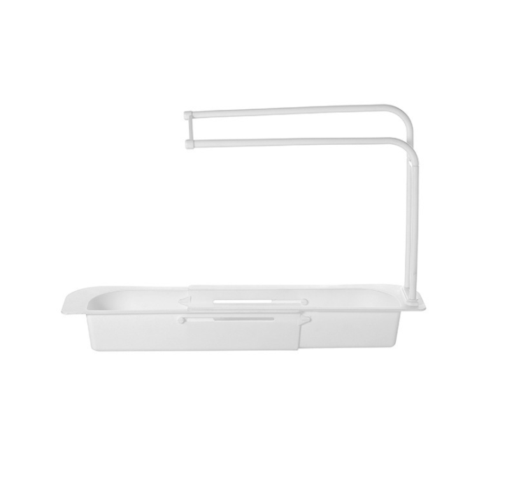 Telescopic Sink Kitchen Drainer Rack Storage Basket Bag Faucet Holder Adjustable Bathroom Holder Sink Kitchen Accessorie