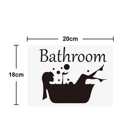 Home Bathroom Decor Wall Stickers Art Stickers Creative Home Decor Bathroom Cute Door Stickers