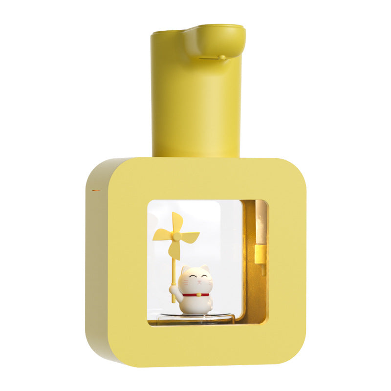 Cute Cat Rechargeable Touchless Automatic Soap Dispenser 400ml Kids foam Soap Dispenser with Night Light
