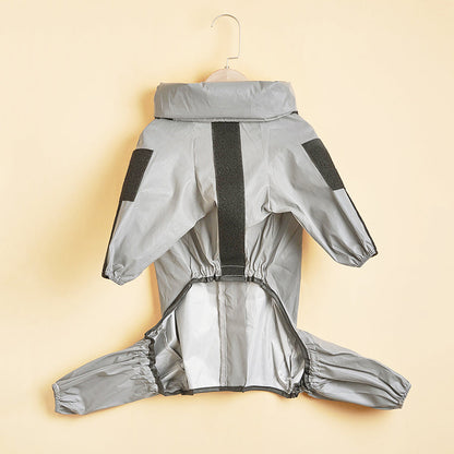 Waterproof Reflective Dog Raincoat Jumpsuit