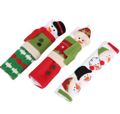 Snowman Kitchen Appliance Handle Covers Christmas Decor Kitchen Tools