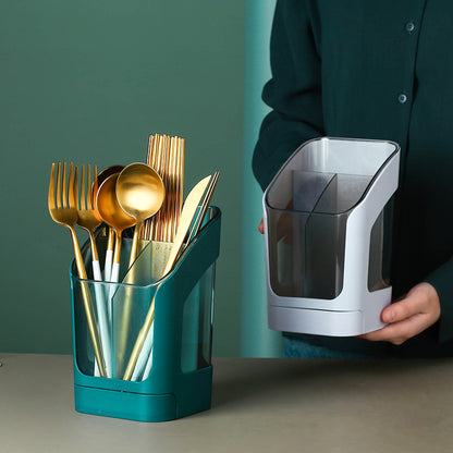 Kitchen Chopsticks Storage Rack Kitchen Multi-Functional Supplies Chopsticks Tube Storage Box Chopsticks Basket Drain Rack