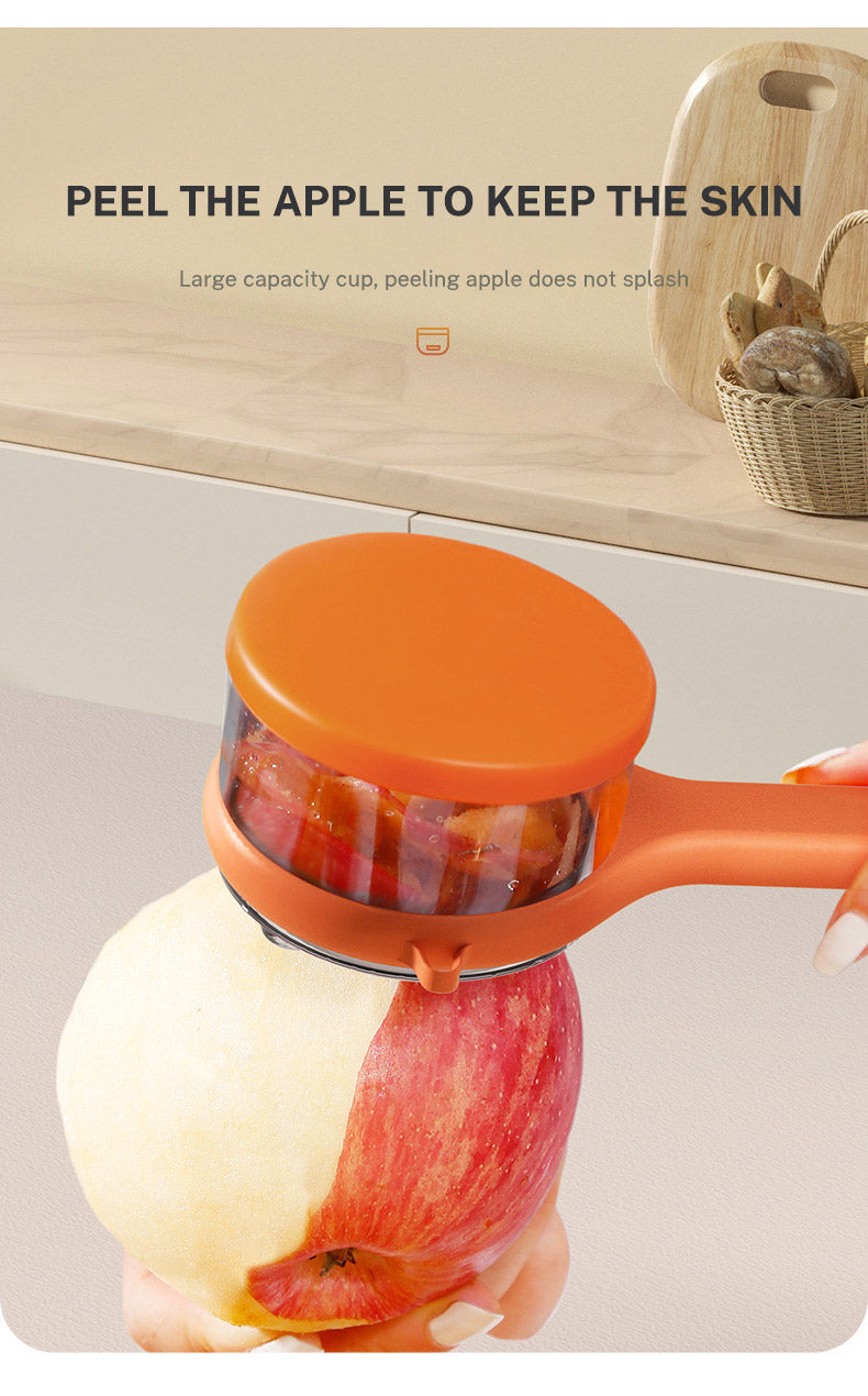 Kitchen Multi-Functional Peeler With Bucket Storage Scratcher Fruit Peeling Knife Storage Peeler Kitchen Gadgets