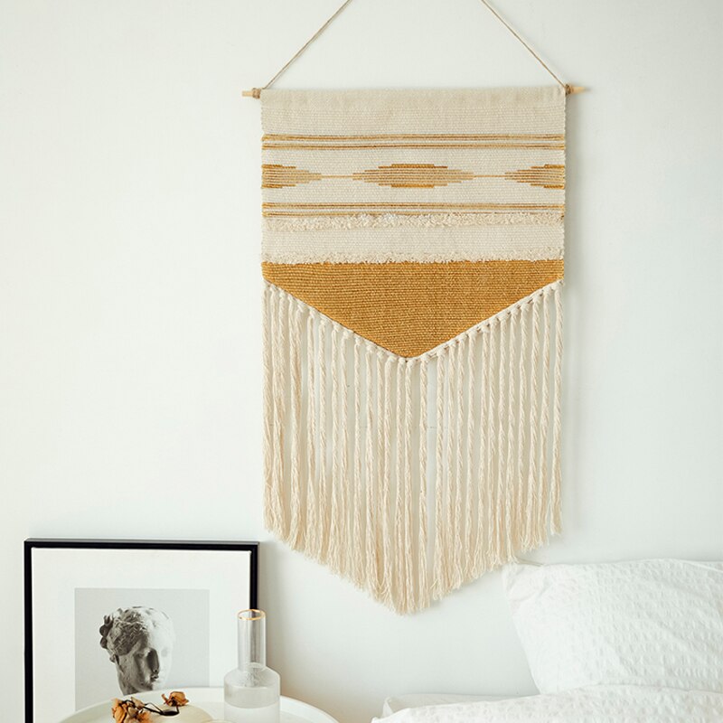Boho Hanging Tapestry Vintage Fabric Macrame Decoration Watt-hour Meter Box Cover Hotel Hanging Blanket Home Office Wall Decor