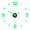 DIY Frameless Creative Wall Clock Wall Decal: A Silent and Stylish Addition for Home Decor, Ideal for Living Rooms and Offices
