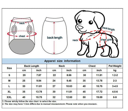 Dog Jacket Coat Pets Cats Clothes Sweater Winter Thickening Sweater Clothes