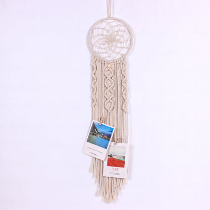 Boho Tapestry Home Decor Wall Hanging Hand Woven Cotton Thread Dream Catcher Ornament