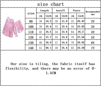 Kids Girls Summer Pajamas Children Sleepwear Baby Pajamas Sets Girls Flower Lace Cotton Nightwear Clothes Kids Clothing 2-7Y