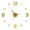 DIY Frameless Creative Wall Clock Wall Decal: A Silent and Stylish Addition for Home Decor, Ideal for Living Rooms and Offices