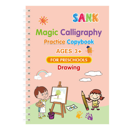 Reusable Hand Writing Practice Books Calligraphy Tracing Magic Practice Copy Book Kids Gift Students Gifts