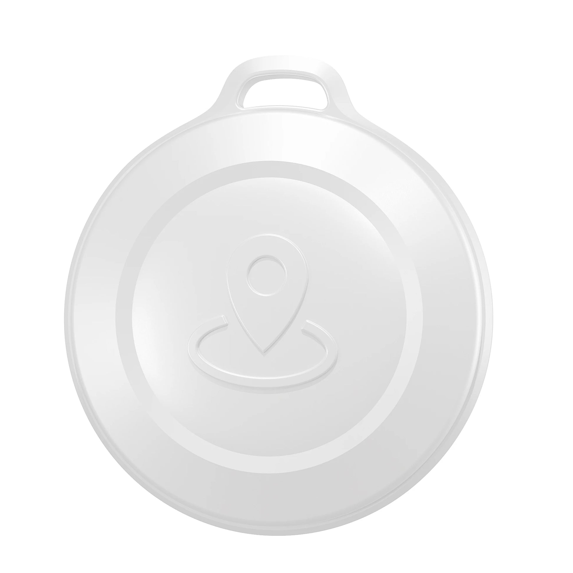 Key finder GPS Mini Tracker attached to a keychain, providing easy tracking of personal items
